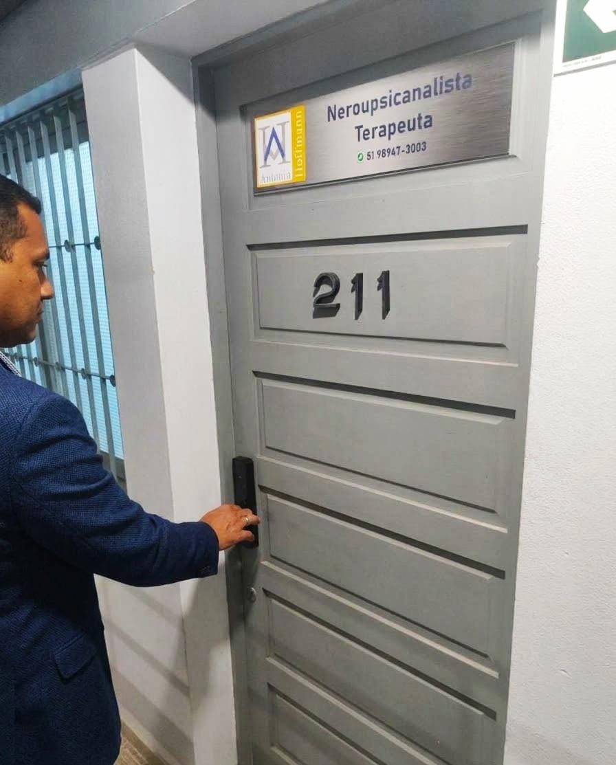 Entrada da clínica de Antônio Hoffmann